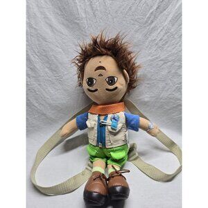 2006 Go Diego Go! Plush Stuffed Kids Backpack- FACTORY DEFECT, UPSIDE DOWN FACE